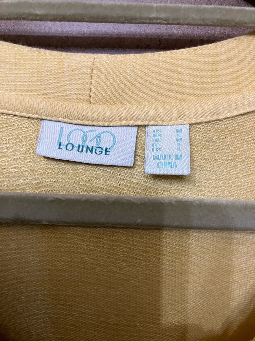 Logo Lounge Lace Panel Zip Top - Yellow - Picture 3 of 11